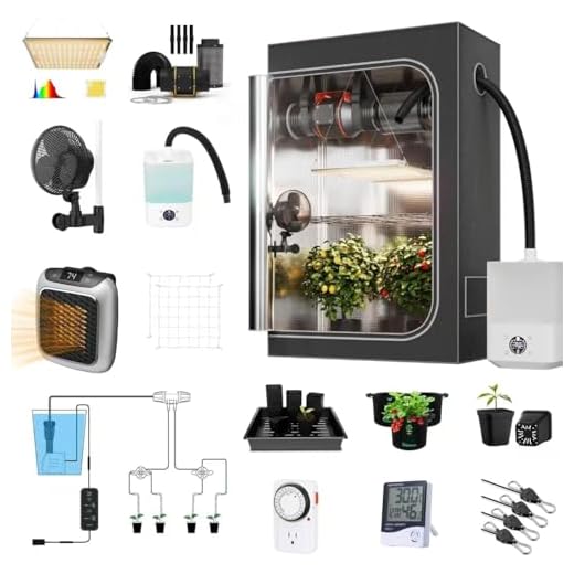 Growzelt Komplettset,LED Vollspektrum Pflanzenlampe+Grow Tent+Inline-Lüfter Kohlekohlefilter Belüftungs+Oszillierend Ventilator+Humidifier (120X60X150CM Growzelt Komplettset)
