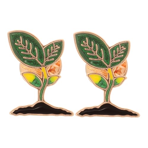 Épingles de haricot vert germe émail cadeau créatif pour passionnés de botanique