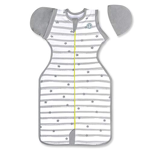 Image of bblüv - Sleëp - Transition Zipper Swaddle Sack with Removable Sleeves -Arms Up Swaddle for Newborns and Infants - Small