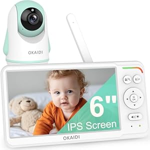 Baby Monitor with Camera and Audio,6″ IPS Screen Baby Camera Monitor with 30H Battery,1000ft Range,Night Vision,Baby Monitor No WiFi,2-Way Talk & 150 Languages Support(Ideal for Home & Travel)