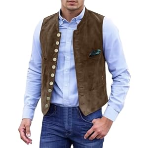 2026 - Gilet formel pour homme, pour mariage, fête de la bière, coupe ajustée, boutonnière à l'avant, superposition élégante pour toutes les saisons, costume d'Halloween confortable et respirant pour