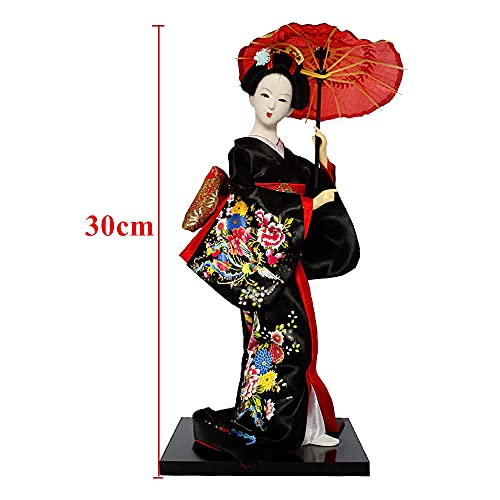 image for Earlyred 12 Inch Japanese Geisha Kimono Doll 30cm Asian Kimono Doll Co