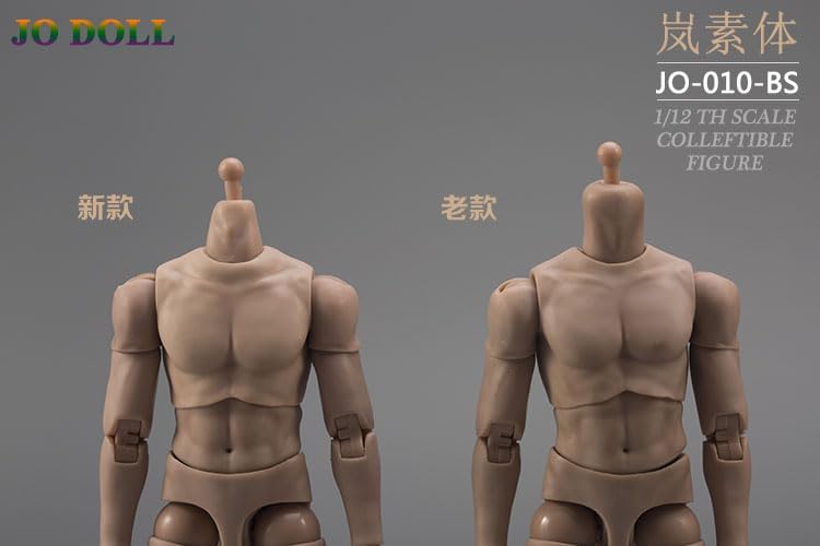 JO Doll JO-010-BS 1/12 Scale Male Body Muscle Man for 6 inch Man Action Figure Suntan Skin