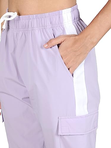 Image of CHKOKKO Women High Rise Sports Gym Track Pant Running Lower with Cargo Pocket