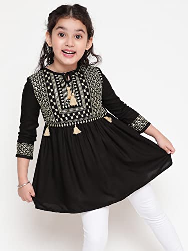 Image of NIYA Girls Party Embellished Embroidered Festive Casual TOP