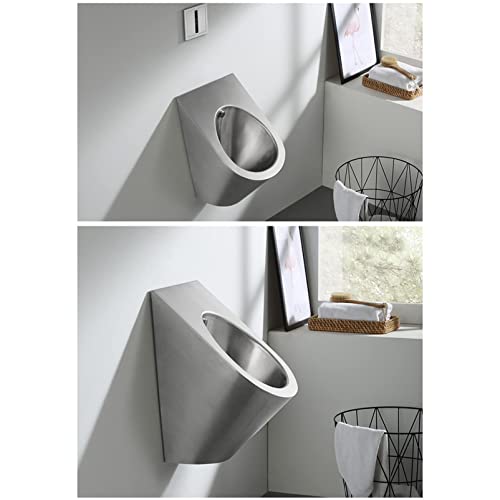 Urinarios de acero inoxidable con descarga vertical para baños públicos 5