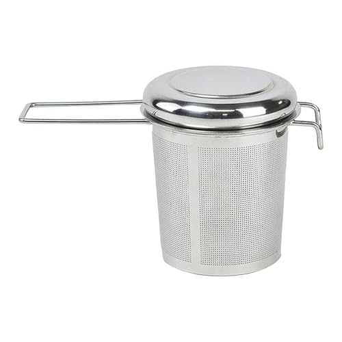 Tee-Ei aus Edelstahl – Getränkesieb mit Klappgriff | Tragbares Tropfsieb für Tassen und Teekannen | Ideal für Zuhause, Büro und Küche
