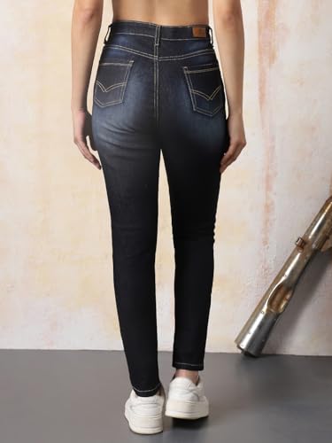 Image of High Star Women Skinny Fit Jeans Blue