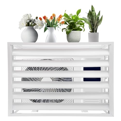 Abdeckung für Klimaanlage aus Aluminium-Legierung, Wandmontage, Abdeckung/Verkleidung für Klimaanlage und Wärmepumpe, Schutz für großes...