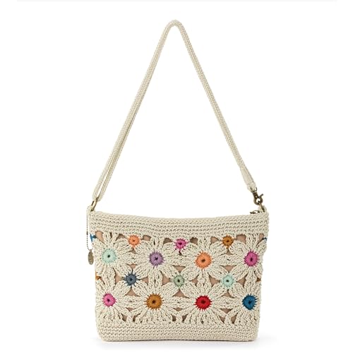 Image of The Sak Lumi Convertible Crossbody Purse - Women's Handbag for Everyday & Travel, 3-in-1 Small Crossbody in Crochet & Leather