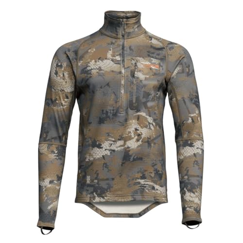 SITKA Gear Mens Grinder Hunting Layering Zip-T