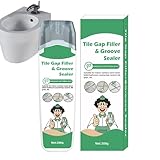 Bathroom Sealant - 200g Waterproof Quick Drying Long Lasting | Quick Drying Sealant Caulk Bathroom Supplies - for Indoor Home Kitchen Sink Toilet Tub Tile Floor Wall Groove Window Dorm Hotel