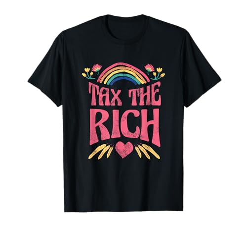 TAX THE RICH! Fanartikel Linke Merch Heidi Reichinnek T-Shirt