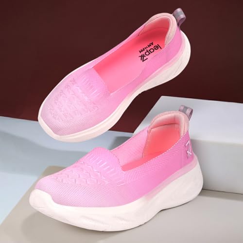 Image of Liberty LEAP7X Pink & Purple Walking Shoes for Women - Slip-On Daily Walks