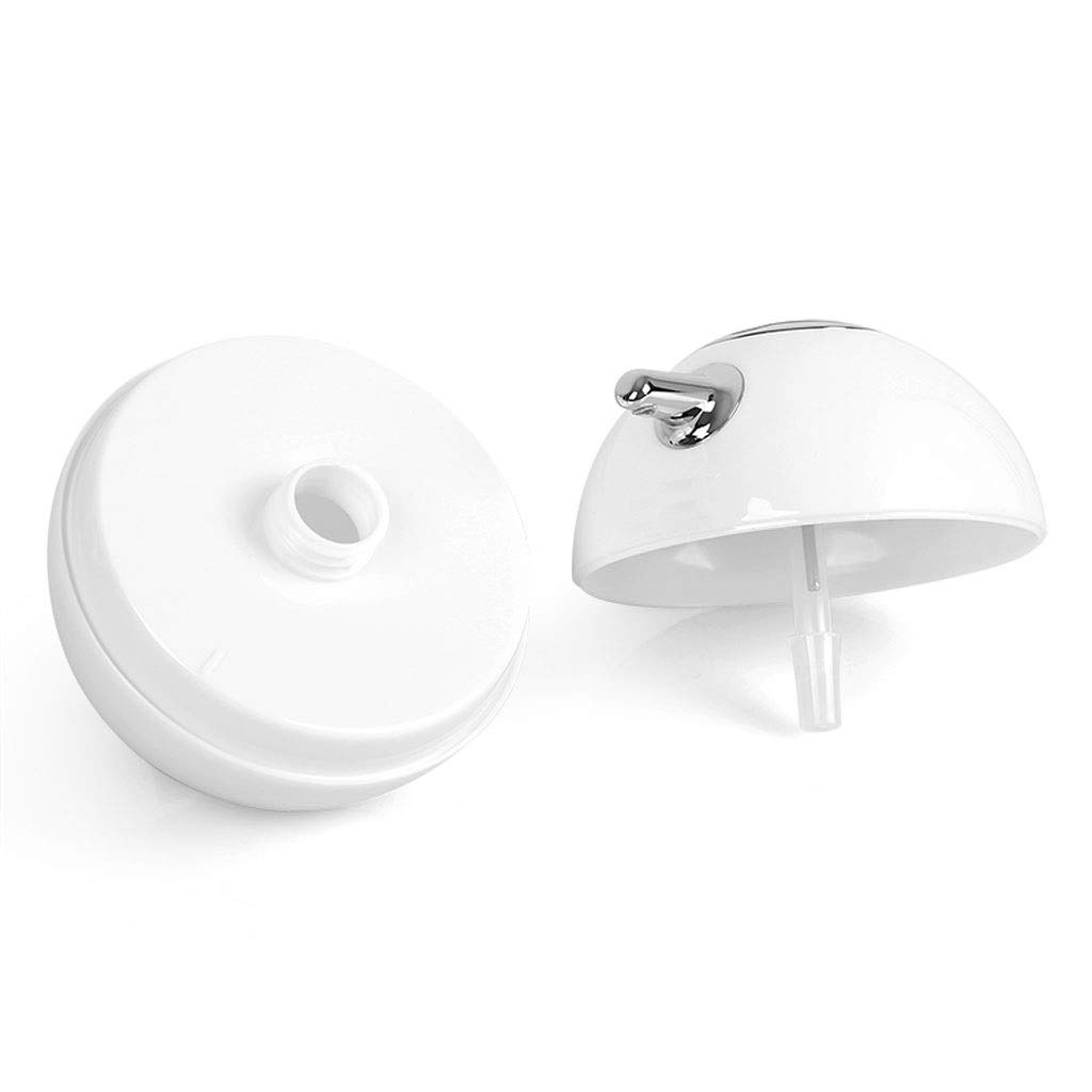Dispenser per Sapone Liquido Lozione detergente Rotonda Dispenser maniluvio Dispenser di Sapone Bagno Doccia Lotion Dispenser Soap Dispenser Dosatore Sapone Ricaricabile (Color : White)