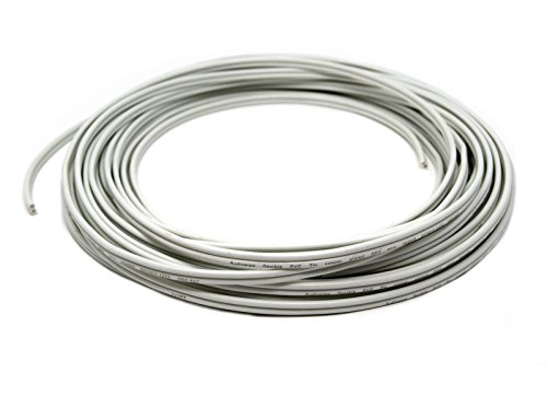 50 FT 12 AWG GAUGE WHITE MARINE SPEAKER WIRE STRANDED TC TIN COPPER PLATED