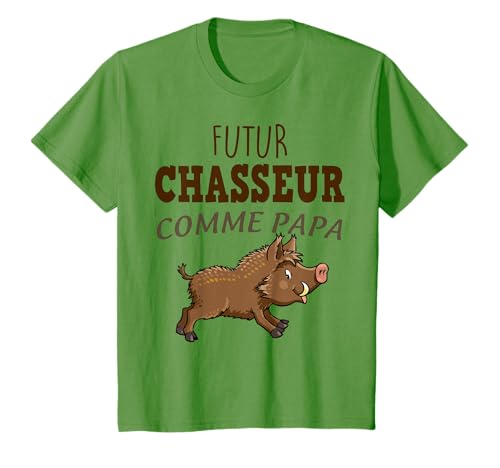 Enfant Citation Chasse Enfant Futur Chasseur comme Papa T-Shirt