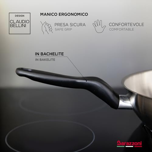 Barazzoni Wok 28 cm acero inoxidable negro miniatura 6