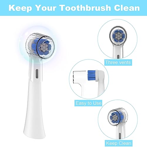 Azwood Toothbrush Head Cover, 6pcs Dustproof Toothbrush Covers - Image 2