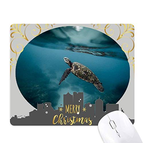 Tapis de souris Ocean Sea Turtle en caoutchouc antidérapant pour le bureau