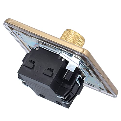 Dimmer Light Switches Elegant Scratch Proof Durable Brushed Brass Switch for Home Use AC220V (Monodimental light) - Image 3