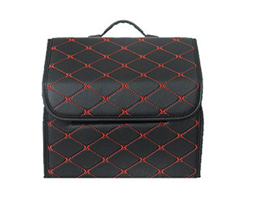 WorthMats, organizer pieghevole per bagagliaio, in pelle PU, con diamanti, per auto, camion, SUV, furgoni