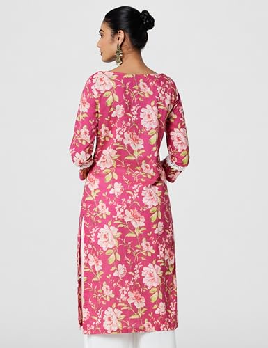 Image of BIBA Women Cotton Regular Fit Printed Kurta