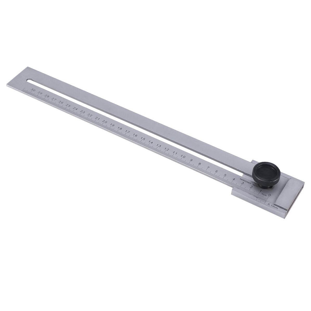 LIFKOME Righello Precisione Acciaio Inossidabile con Marker Strumento Marcatura per Falegnameria e Ingegneria per Tracciatura su Plance e Lamiere Argento