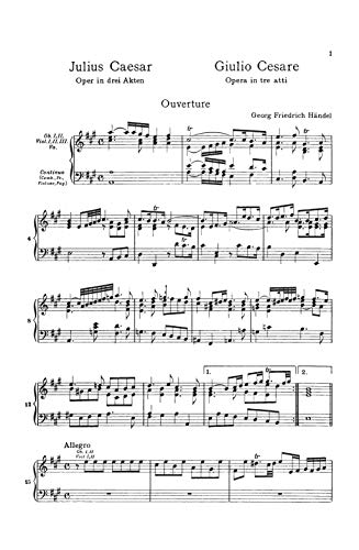 Julius Caesar: German, Italian Language Edition, Vocal Score (Kalmus Edition) (German Edition) - Image 7