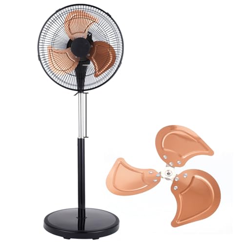 DPAOZPO Ventiladores de Pedestal 3 Velocidades, Ventilador de Pie Oscilante, Ventiladores Eléctricos Silencioso(35cm/13.7in)