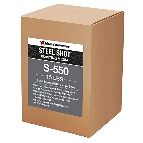Steel Shot S-550 - Blasting Media - Large Shot Size (15lb)