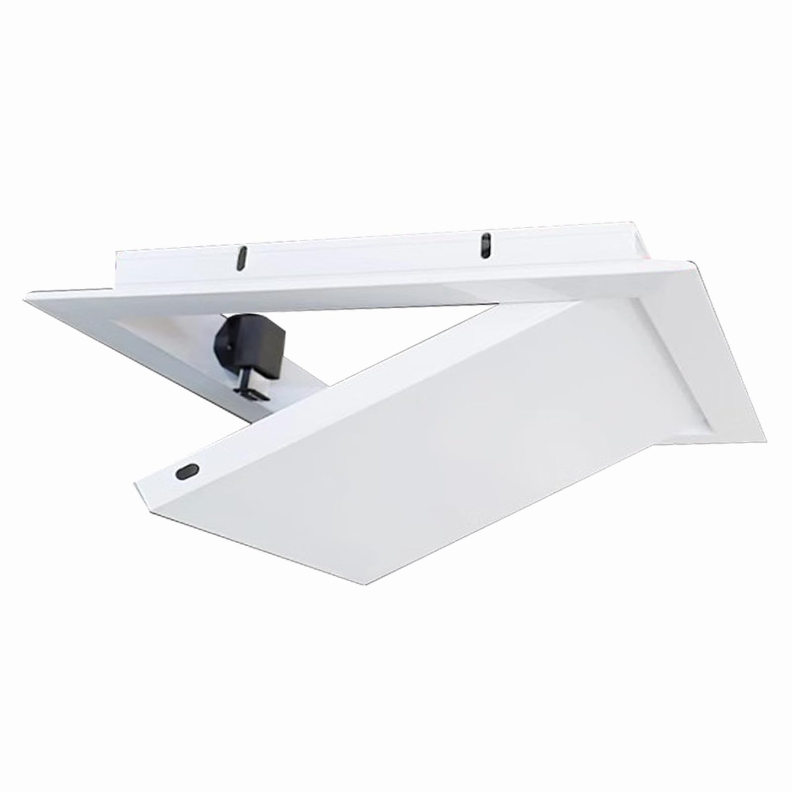 Trampilla Pladur Panel de Puerta de Acceso Galvanizado y de Aluminio, Tapa de Trampilla de Acceso Empotrada para Pared/Techo, Puertas de Revisión Interiores y Exteriores(White,10x20in(25x50cm))