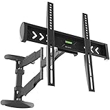 Gran posibilidad de Extensión a 707 mm combinando la base compacta con solo 65 mm mínimo de pared en posición plegado. Inclinación a 5° hacia arriba y 8° hacia abajo para reducir el deslumbramiento. Ajuste el angulo de vista deseada manejando el giro de tres pivotes apostados en el rostro del soporte.