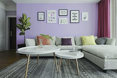 Image of 393 inchx17.7 inch Peel and Stick Wallpaper Solid Color Purple Contact Paper Self Adhesive Removable Wallpaper for Wall Covering Vinyl Rolls