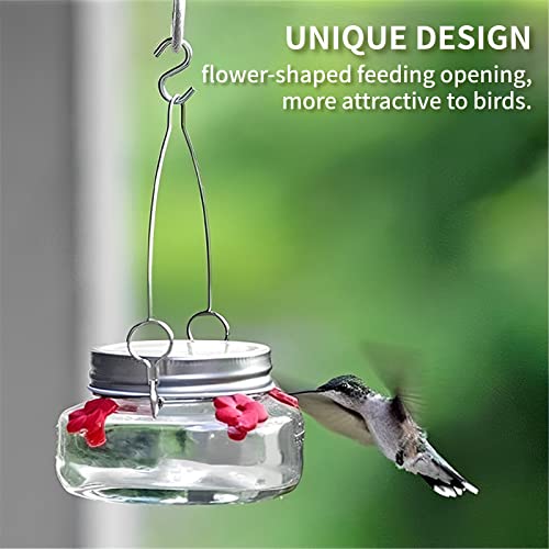 Hummingbird Feeder For Outdoors Hanging Plastic Solar Powered Bird Feeder Outside For Garden Backyard (C) #TOP2