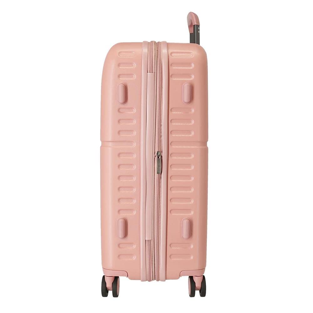 Pepe Jeans Carina Juego de maletas Rígida, Rosa, 4 Ruedas dobles