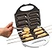 Corn Dog Maker- Perfect Hot Dogs on a Stick, Mozzarella Cheese Sticks, Cake Pops- Includes 50 Skewers & Recipes, Easy to Use Electric Nonstick Food Baker For Parties, Fryer for 6 Mini Treats, Fun Gift