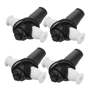 Besportble 4er-Pack Samba-Pfeife Schwarz Weiß