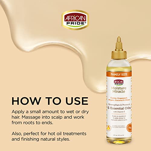 African Pride 165 Moisture Miracle 5 Essential Hair Oils thumb #2