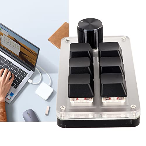 Teclado mecánico Vikye 6 teclas con perilla USB-A miniatura 5