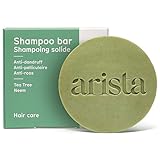 Arista Anti Dandruff Shampoo Bar | Sulfate Free Dandruff Shampoo | Leaf Powder, Arnica & Tea Tree Shampoo Bar | Solid Bar Shampoo Dandruff | Anti Dandruff Shampoo Vegan