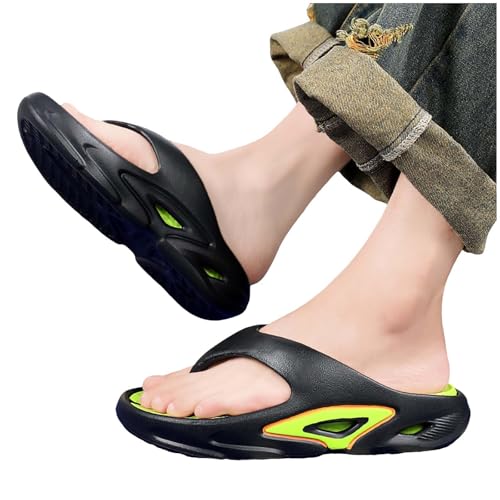 Womens Flipflops with Arch Support Mens Pillow Sandals Beach Casual Orthotic Wedge Slippers Slip on Colorblock Slides3