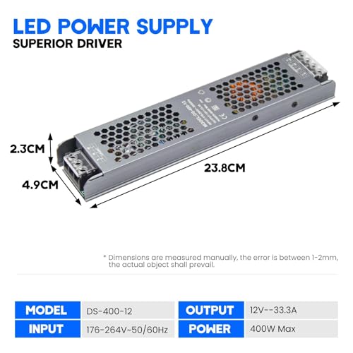 Transformateur 12V de haute précision DC 400W pour ruban LED - 2