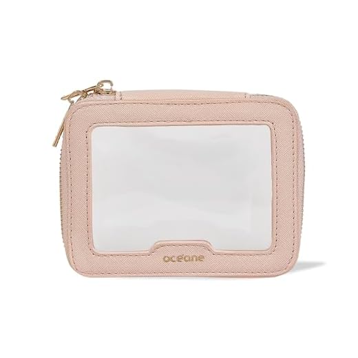 Oceane- Mini Necessarie Crystal Case./Nude