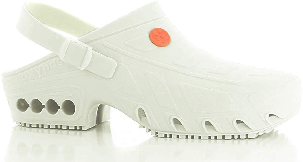 Oxypas, Mules pour Homme - Blanc - Wht, 35/36 EU
