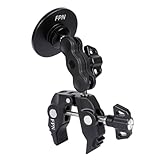 All-Metal Magnetic Phone Holder for Magsafe, Magnet Phone Mount with Super Clamp for Spin Bike/Microphone Stand/Cart/Railing/Handlebar/Dia 0.4-2