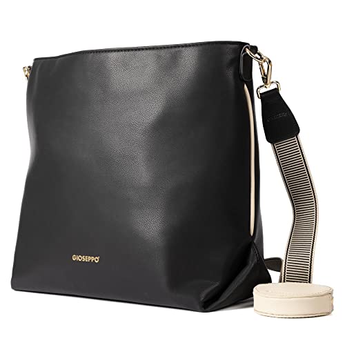 Sac Shopper Marron GIOSEPPO KALLHAM avec Détails Roses