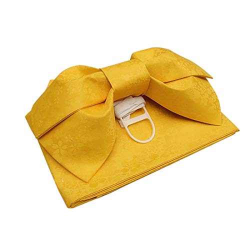 Japanese Traditional Pre-tied Obi Belt Sakura Jacquard Weave Bow Tsukuri Obi Kimono Sash Yukata Robe Accessories3