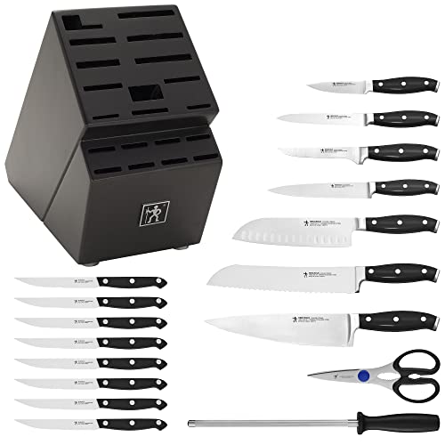 Henckels Premio 18pc Knife Block Set Charcoal All Knife Sets