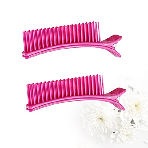 Minkissy 2Pcs Seccionamento Grampos de Cabelo para O Estilo Salão De Corte De Morrer Jacaré Clips Co